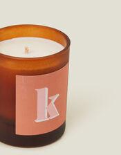 Little Karma Co. Initial Rapeseed and Coconut Glass Candle 150g, Multi (BRIGHTS MULTI), large