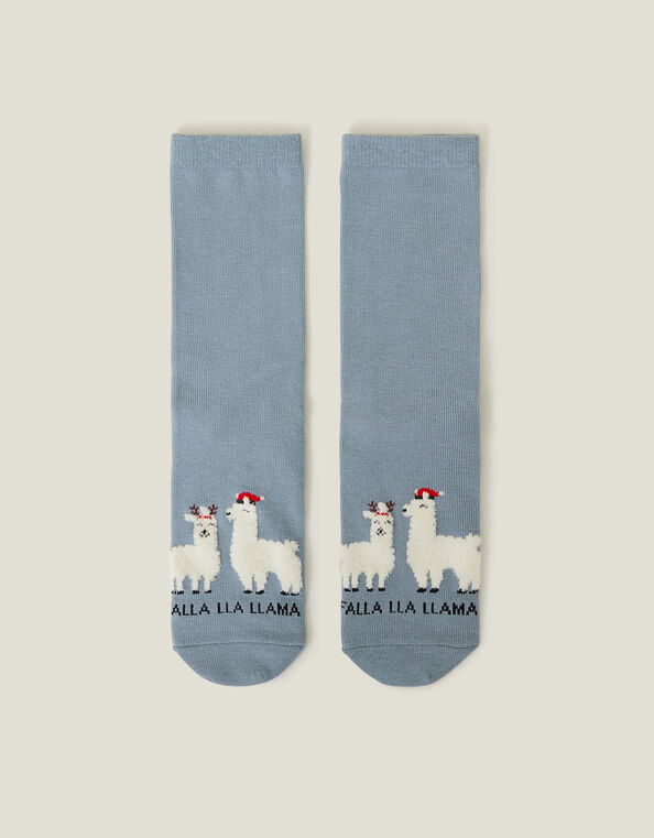 Christmas Llama Socks, , large