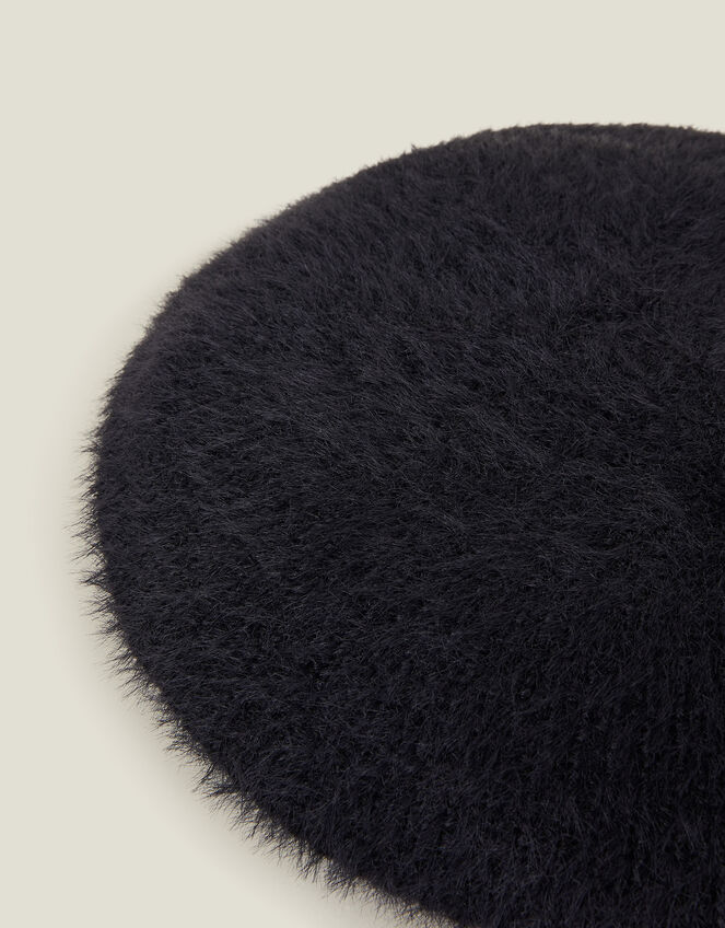 Fluffy Knit Beret, , large