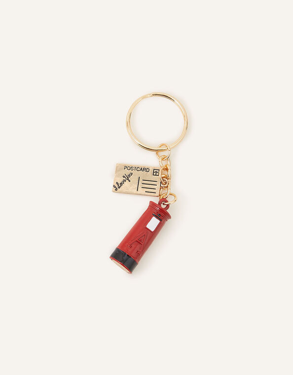 London Postbox Keyring, , large