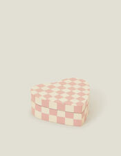 Checkerboard Heart Trinket Box, , large