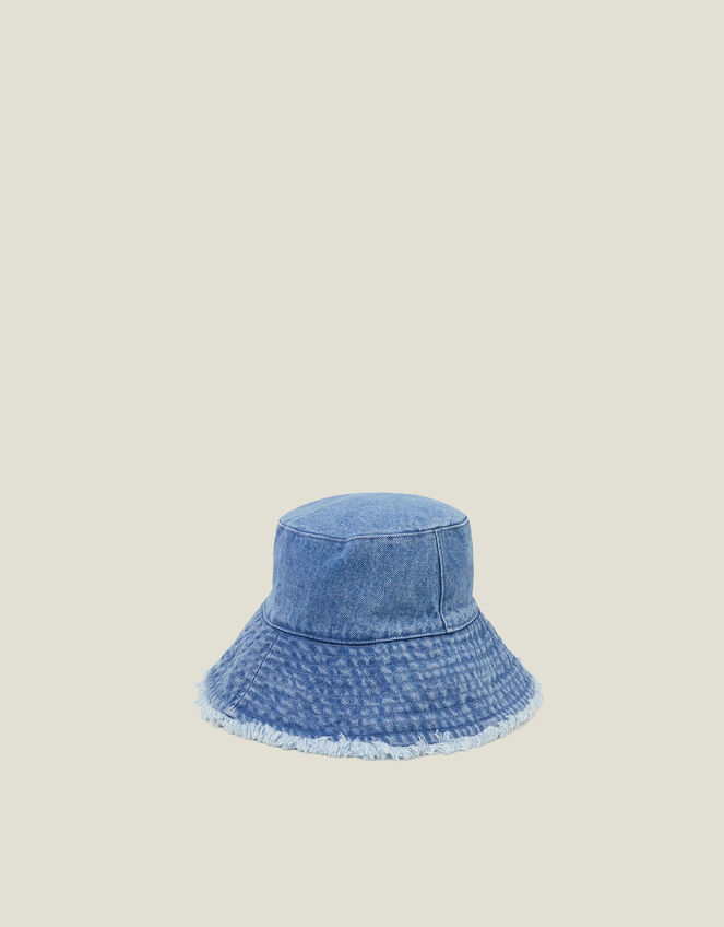 Denim Bucket Hat, , large