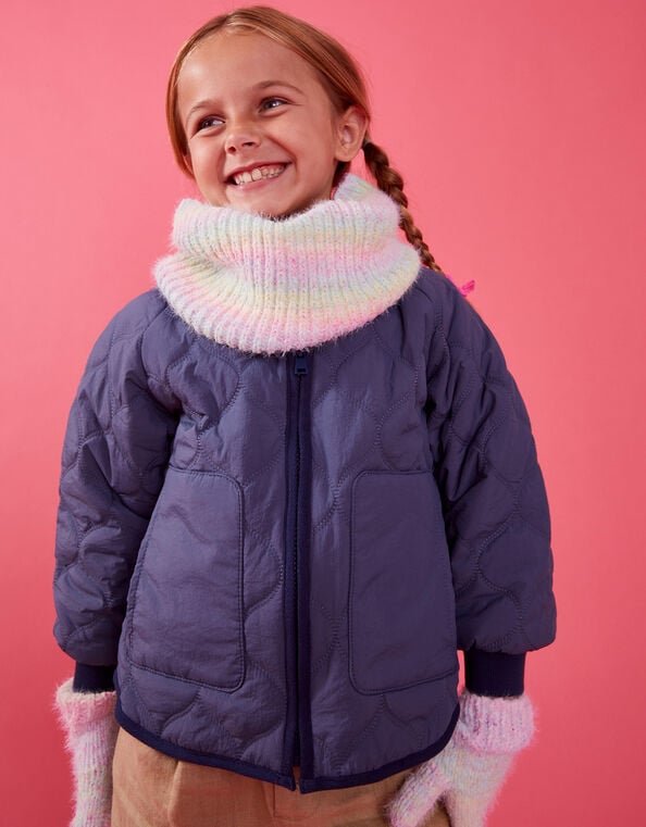 Girls Ombre Rainbow Snood, , large