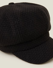 Waffle Baker Boy Hat, Black (BLACK), large