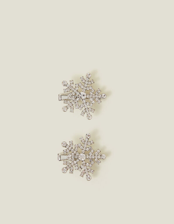 2-Pack Snowflake Hair Clips, , large