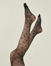 Bow Print Tights, , large