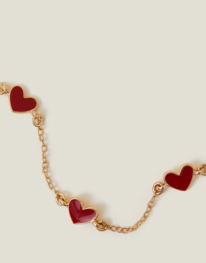 Enamel Heart Bracelet, , large