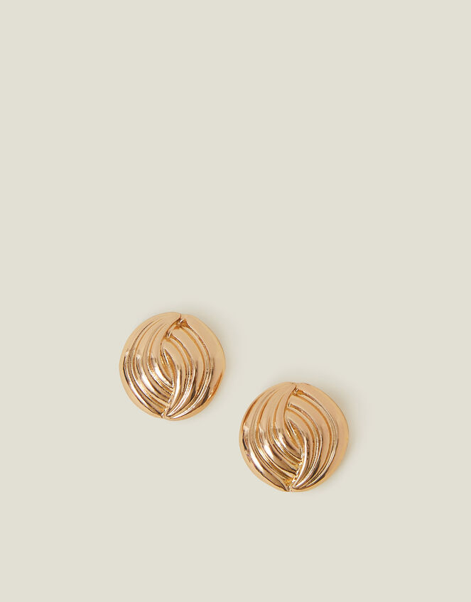 Oversized Twist Stud Earrings, , large