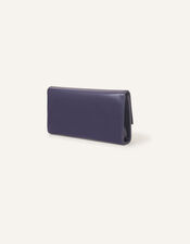 Patent Clutch Bag, Blue (NAVY), large