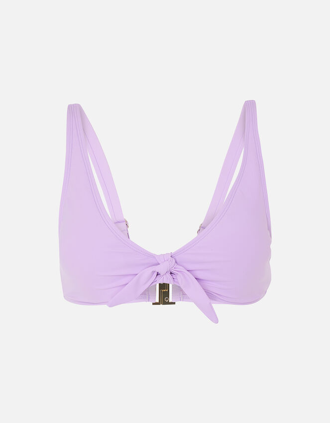 Tie Front Bikini Top Purple | Bikini tops | Accessorize Global