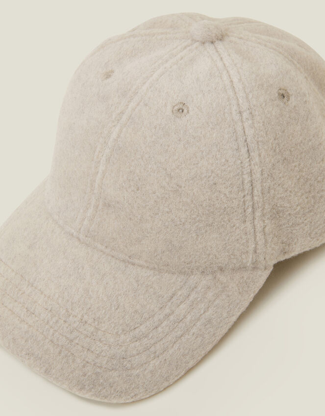 Brushed Baseball Cap, Natural (NATURAL), large