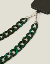 Resin Chain Phone Strap, Green (GREEN), large