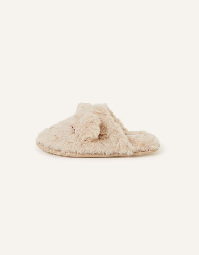 Teddy Mule Slippers, Cream (CREAM), large