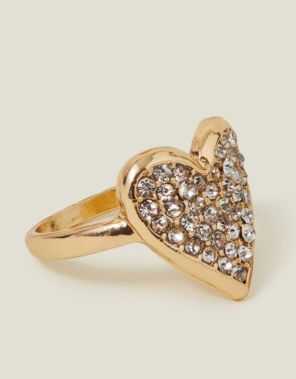 Sparkle Heart Ring, White (CRYSTAL), large