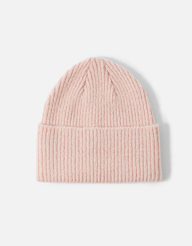 Soho Knit Beanie Hat, Pink (PALE PINK), large