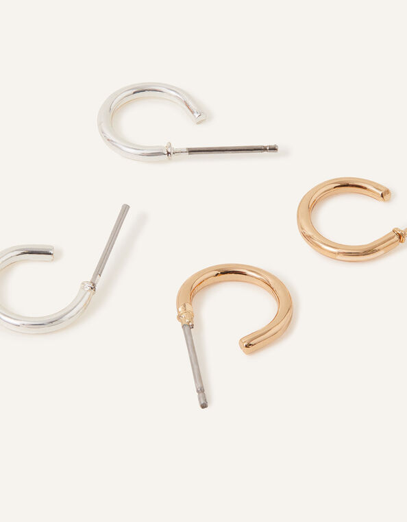 Accessorize London Women's Mid Size Simple Hoop Earrings