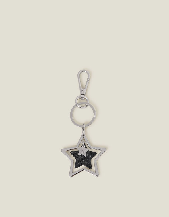 Glitter Star Keyring, , large