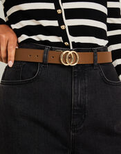 Reversible Gold Buckle Belt, Multi (DARKS MULTI), large