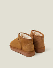 Mini Suede Boots, Tan (TAN), large