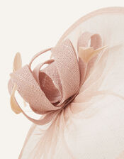 Penelope Sinamay Bow Band Fascinator, Pink (PALE PINK), large