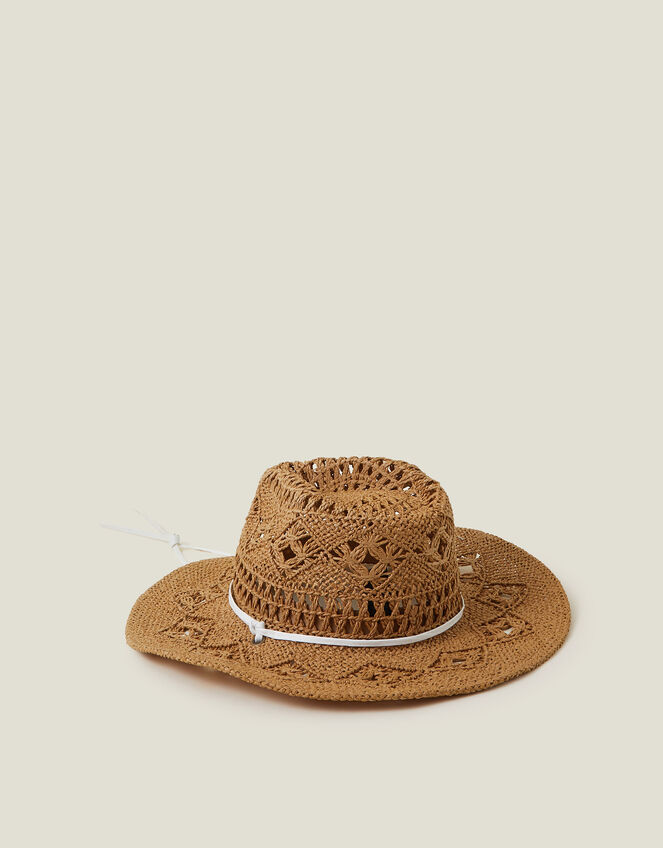 Raffia Weave Hat, , large