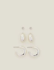 3-Pack Curve Drop Earrings, , large