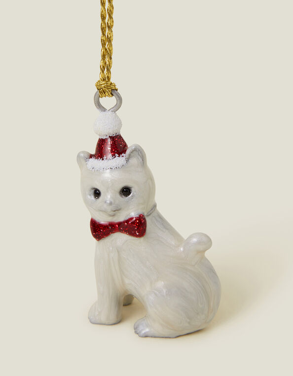 Cat Santa Christmas Tree Decoration, , large