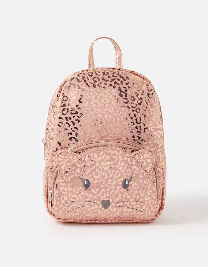 Cat Leopard Print Backpack | Girls backpacks | Accessorize UK
