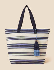 Large Stripe Beach Tote Bag | Beach bags | Accessorize UK