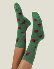 Ladybird Printed Socks, , large