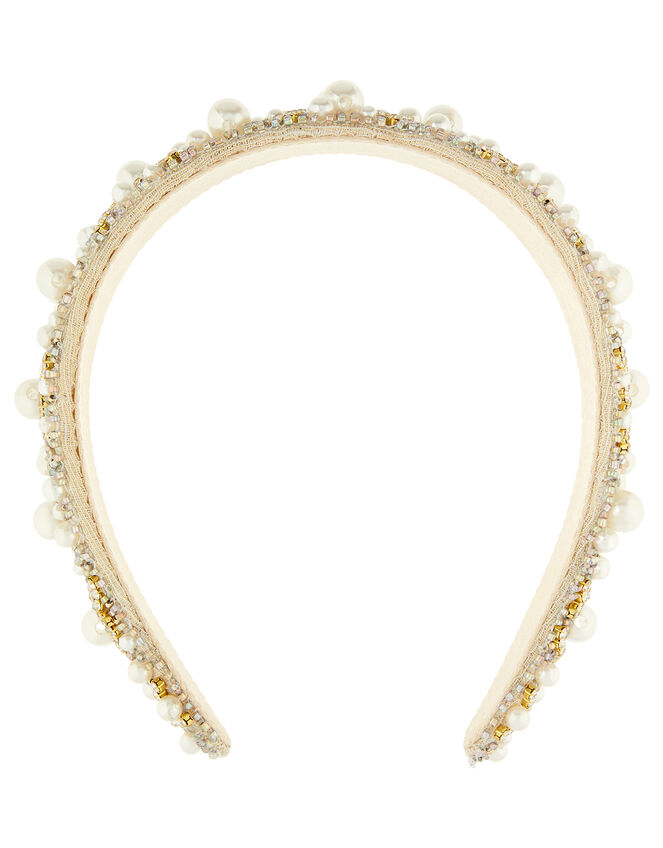 Pearl and Crystal Wide Headband | Hair bands & Scrunchies | Accessorize UK