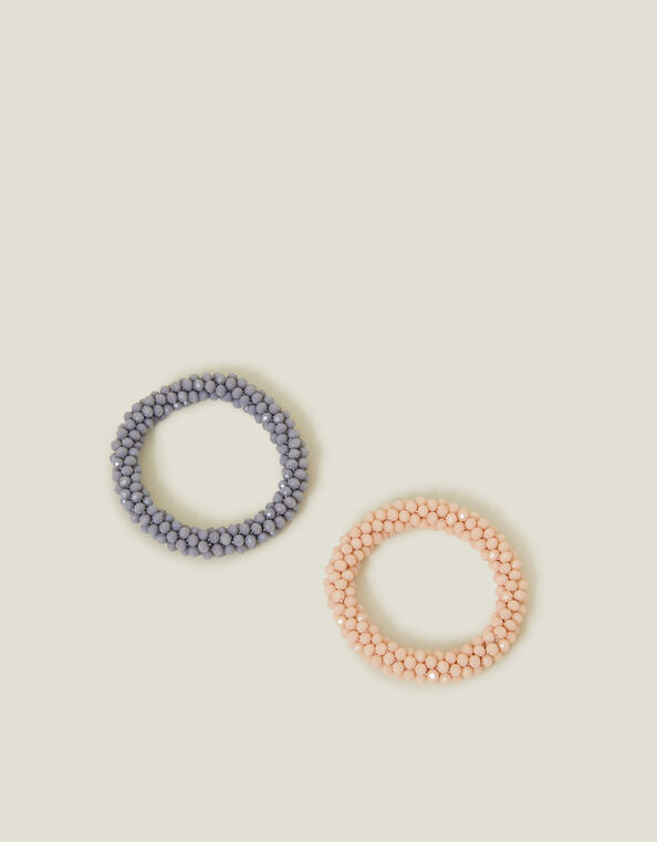 2-Pack Sparkle Beaded Hair Bands, , large