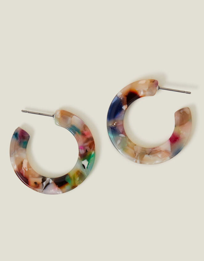 Resin Pastel Chunky Hoops, , large