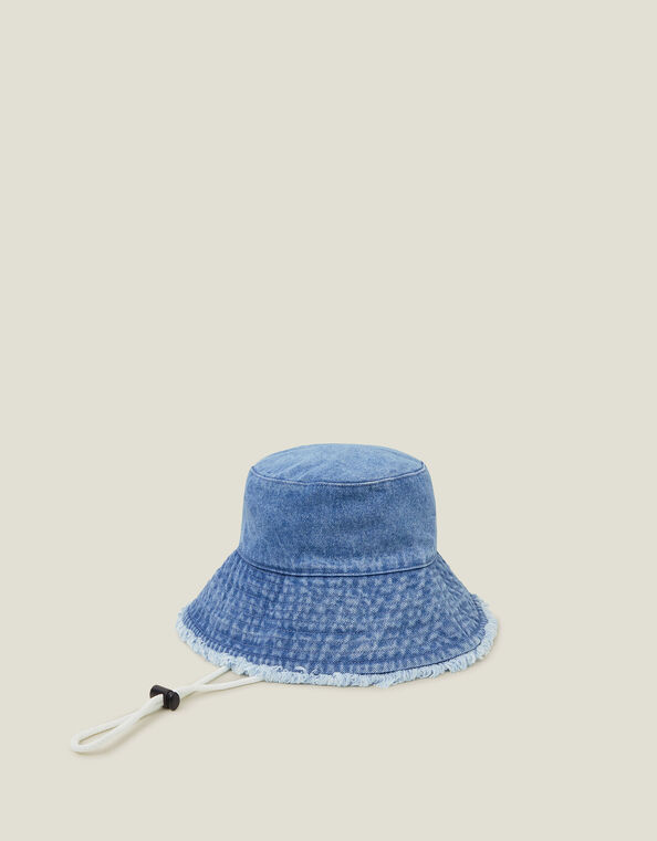 Denim Bucket Hat, , large