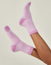 Checkerboard Cosy Ankle Socks , , large