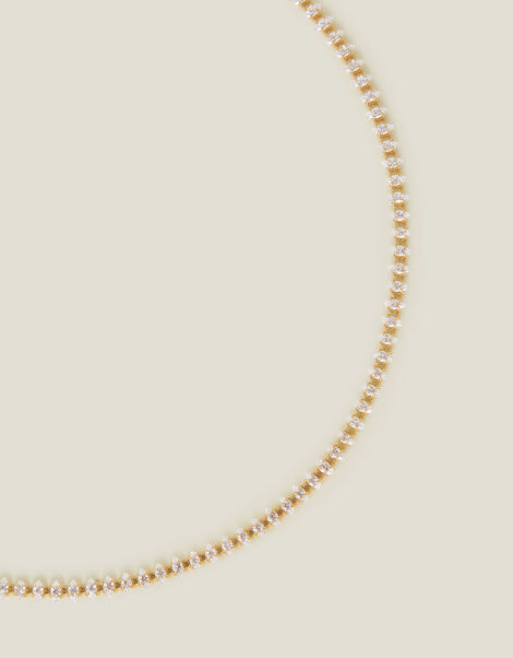 14ct Gold-Plated Marquise Choker Necklace, , large