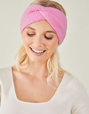 Soft Knit Bando Headband, Pink (PINK), large