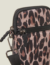 Leopard Print Phone Bag, , large