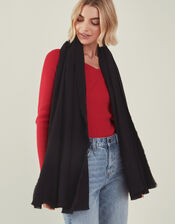 Grace Super-Soft Blanket Scarf, Black (BLACK), large