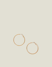 Medium Simple Hoops, Gold (GOLD), large