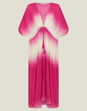 Maxi Pleated Kaftan, Pink (PINK), large