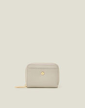 Mini Faux Leather Purse, Cream (CREAM), large