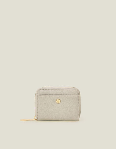 Mini Faux Leather Purse, Cream (CREAM), large