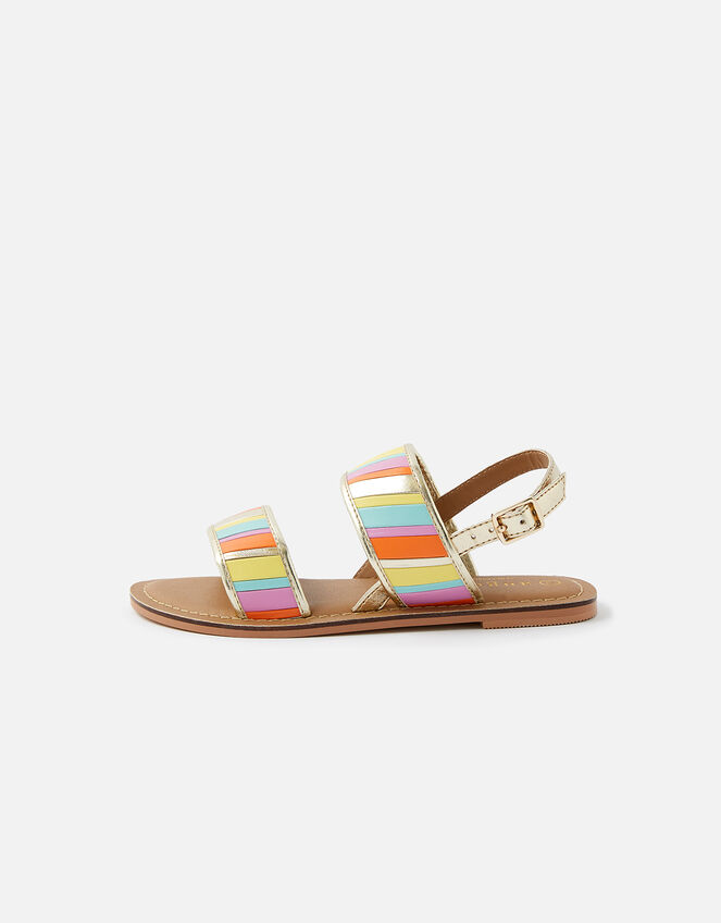 Rainbow Stripe Sandals Multi | Girls flip flops & Sandals | Accessorize ...