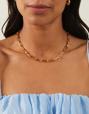 14ct Gold-Plated Molten Link Necklace, , large