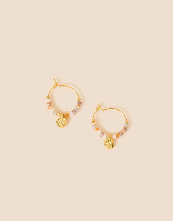 14ct Gold-Plated Molten Charm Beaded Earrings | Z for Accessorize ...