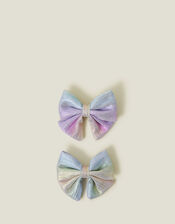 2-Pack Girls Ombre Bow Clips, , large