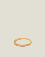 14ct Gold-Plated Eternity Band Ring, Gold (GOLD), large