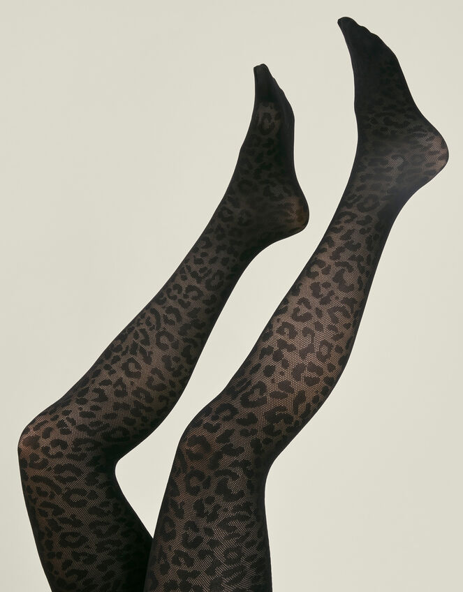 Leopard Print Tights, , large