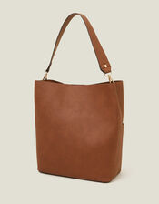 Bucket Shoulder Bag, Tan (TAN), large